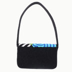 Luxury Handmade Colorful Beaded Shoulder Bag – Geometric Abstract Pattern Purse