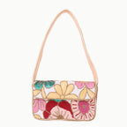 Luxury Colorful Floral Beaded Handbag – Designer Women’s Shoulder Bag