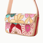 Luxury Colorful Floral Beaded Handbag – Designer Women’s Shoulder Bag